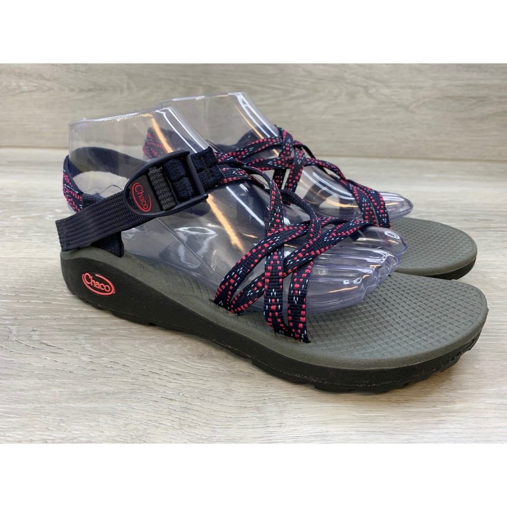Chaco Z Cloud 2 Women's 9 Sandals Navy Pink Double Strap Toe Loop Sport Hiking